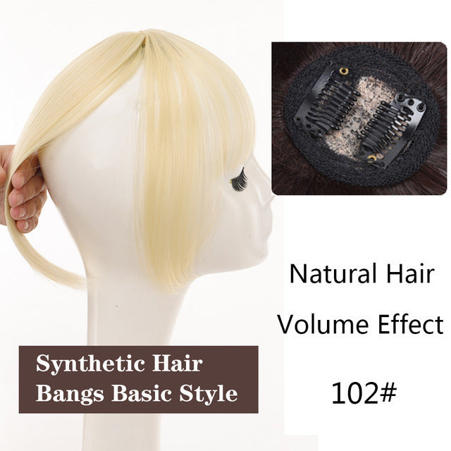 Perruque de cheveux de remplacement,-bangs 3d | perruque de cheveux couvrant la fibre haute température - Ivory Deals Market