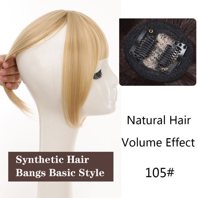 Perruque de cheveux de remplacement,-bangs 3d | perruque de cheveux couvrant la fibre haute température - Ivory Deals Market