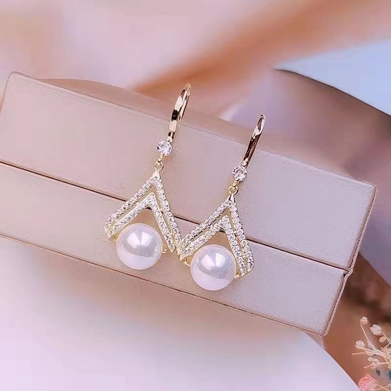 Mode Tout-match Goutte D'eau Perle Boucles D'oreilles Personnalité Tendance - Ivory Deals Market