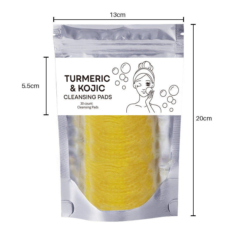 Tampon Nettoyant Au Curcuma Soin Nettoyant Exfoliant Pour Le Visage - Ivory Deals Market