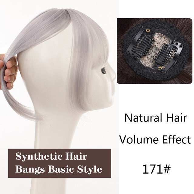 Perruque de cheveux de remplacement,-bangs 3d | perruque de cheveux couvrant la fibre haute température - Ivory Deals Market