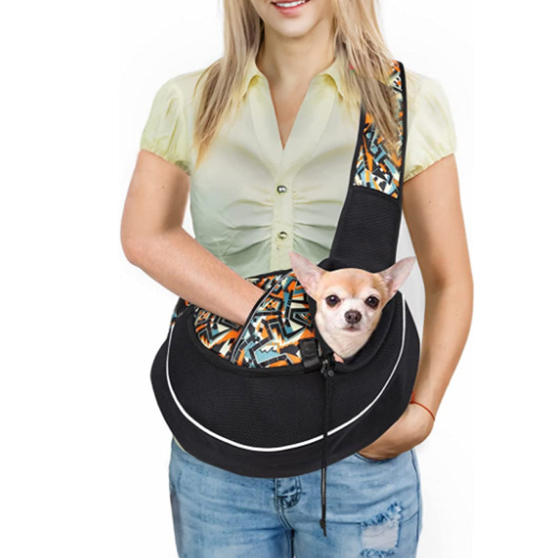 Sac de transport pour animaux de compagnie pour femmes, pratique en extérieur, en bandoulière, pour chiens et chats.