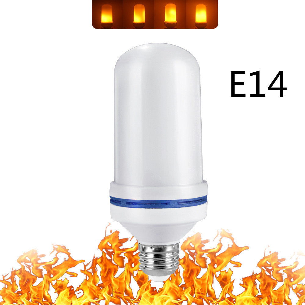 Simulation flamme ampoule LED lumière de flamme battante trois vitesses E27 vis universelle tonalité lumière d'ambiance