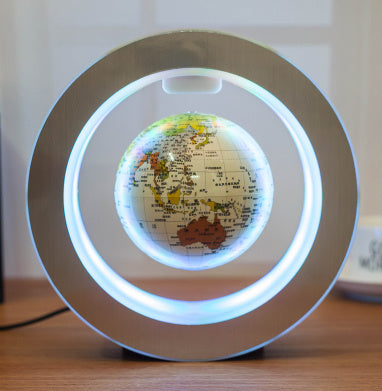 Rond LED Carte du monde Globe flottant Lumière à lévitation magnétique Anti Gravity Magic