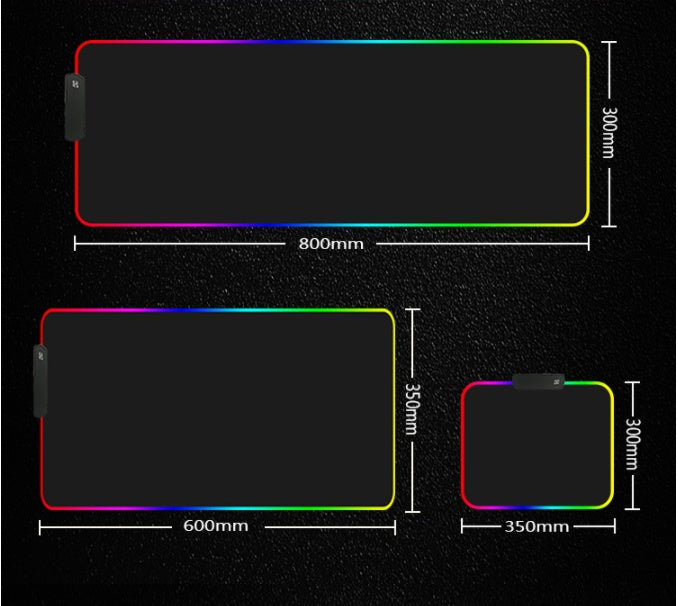 RGB Tapis De Souris Lumineux Souris Pad Led Souris Pad