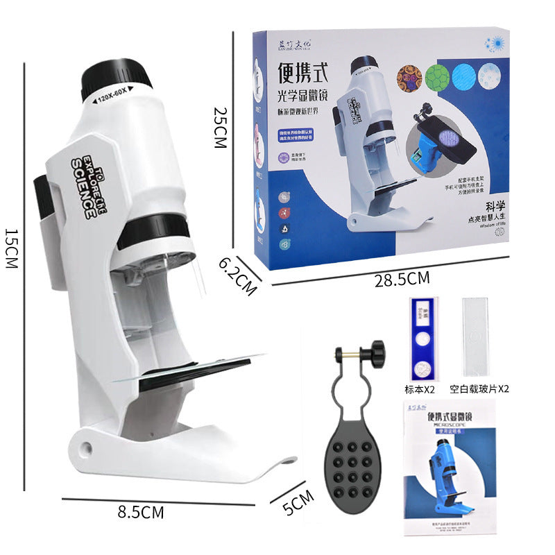 Mini créature de jouet de Microscope portatif optique portatif pour enfants