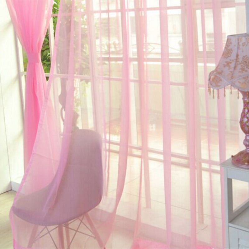 Rideaux en tulle solide modernes pour le salon, rideaux en tulle transparents pour la chambre à coucher.