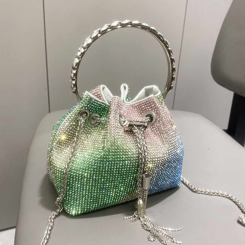 Sac à main brillant en diamant européen et américain pour femmes