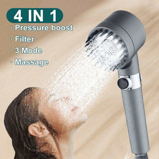 Accessoires innovants pour la salle de bain, pommeau de douche à haute pression, portable, avec filtre et effet pluie. - Ivory Deals Market