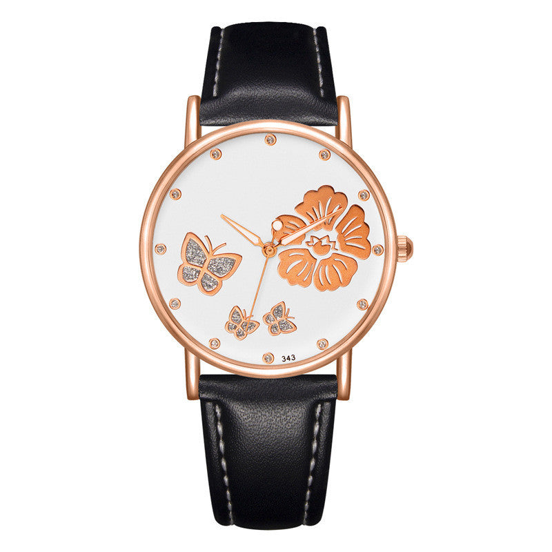 Montres pour dames avec ceinture en strass.