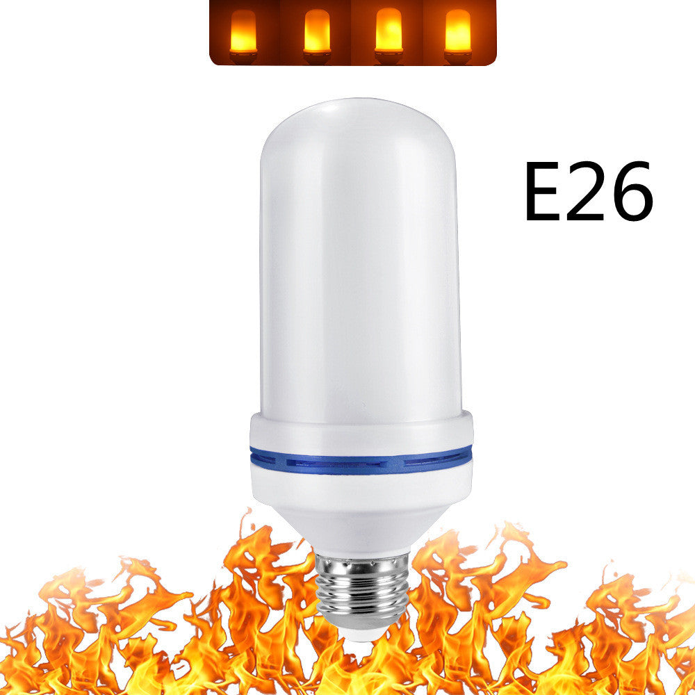 Simulation flamme ampoule LED lumière de flamme battante trois vitesses E27 vis universelle tonalité lumière d'ambiance