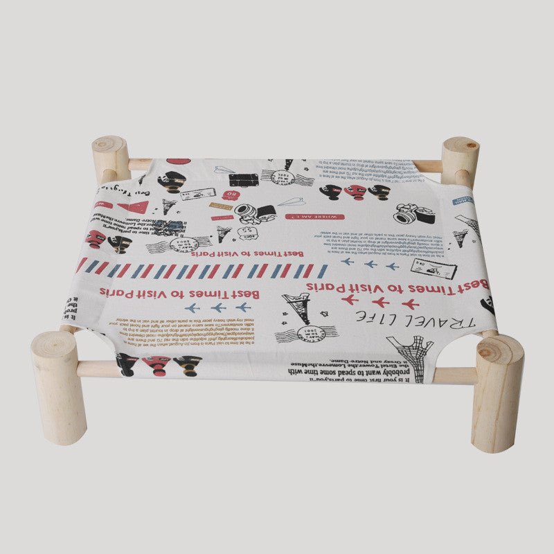 Amovible Et Lavable Solide Lit En Bois Chien - Ivory Deals Market