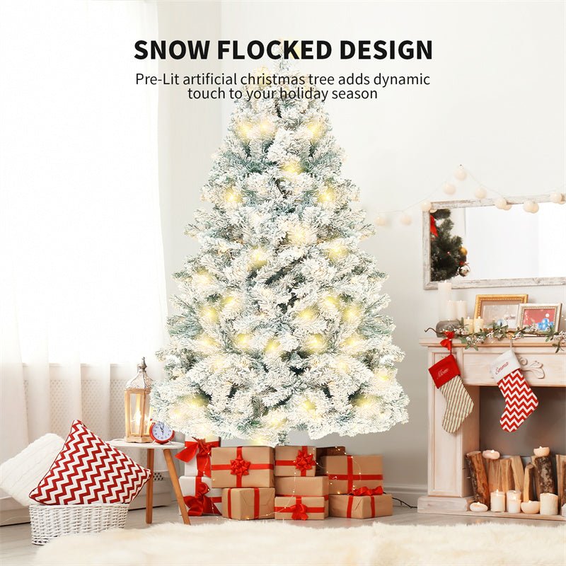 Arbre de Noël artificiel en PVC avec neige, arbre de Noël en cèdre pour la décoration de vitrine de centre commercial, fournitures de décoration de Noël. - Ivory Deals Market