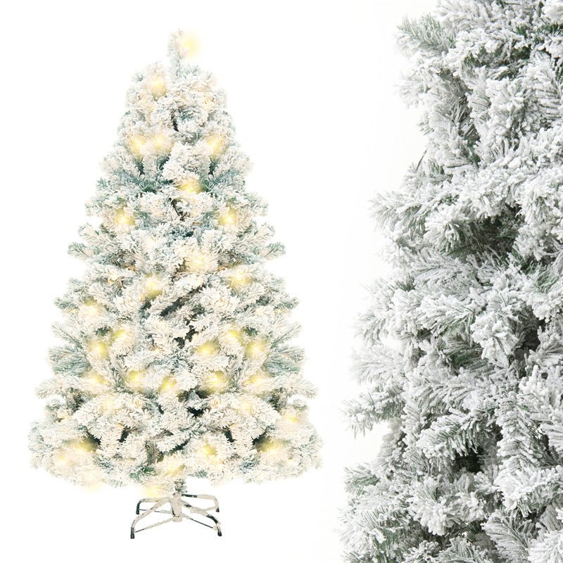 Arbre de Noël artificiel en PVC avec neige, arbre de Noël en cèdre pour la décoration de vitrine de centre commercial, fournitures de décoration de Noël. - Ivory Deals Market