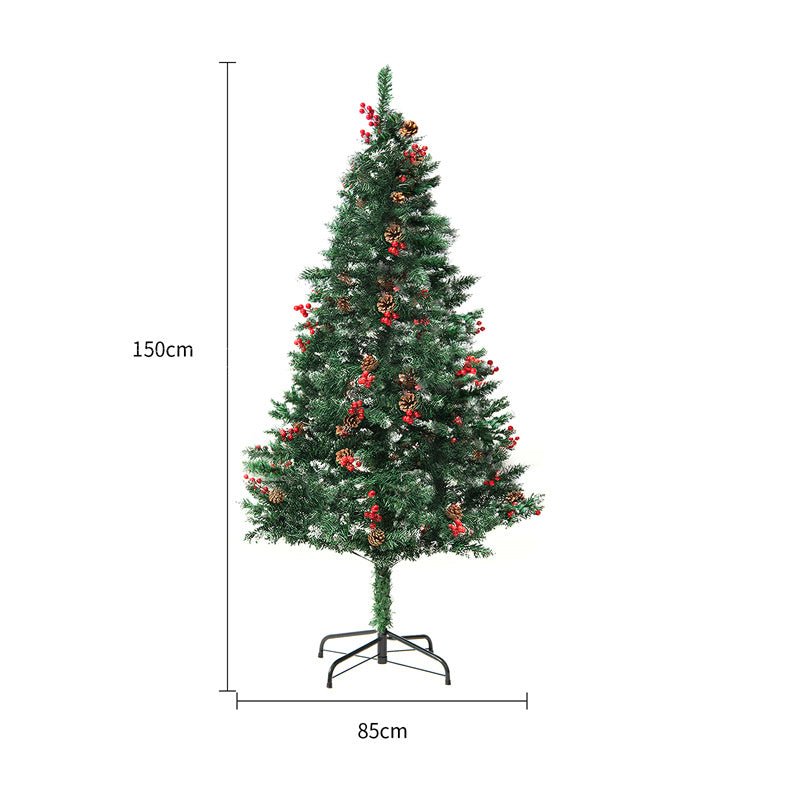 Arbre de Noël artificiel en PVC avec neige, arbre de Noël en cèdre pour la décoration de vitrine de centre commercial, fournitures de décoration de Noël. - Ivory Deals Market