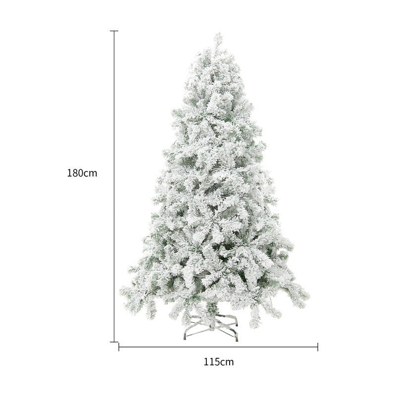 Arbre de Noël artificiel en PVC avec neige, arbre de Noël en cèdre pour la décoration de vitrine de centre commercial, fournitures de décoration de Noël. - Ivory Deals Market