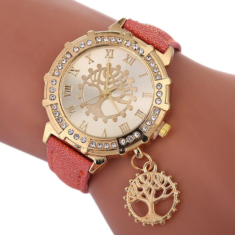 Arbre de vie motif mode montres pour femmes - Ivory Deals Market