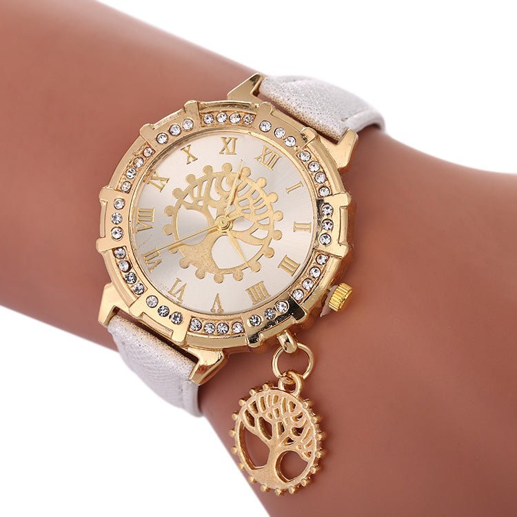 Arbre de vie motif mode montres pour femmes - Ivory Deals Market