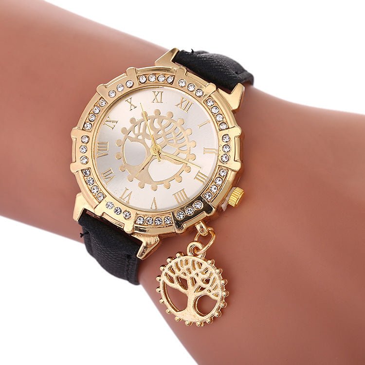 Arbre de vie motif mode montres pour femmes - Ivory Deals Market