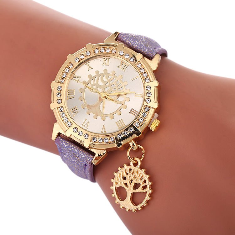 Arbre de vie motif mode montres pour femmes - Ivory Deals Market