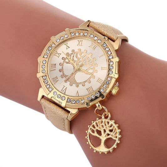 Arbre de vie motif mode montres pour femmes - Ivory Deals Market