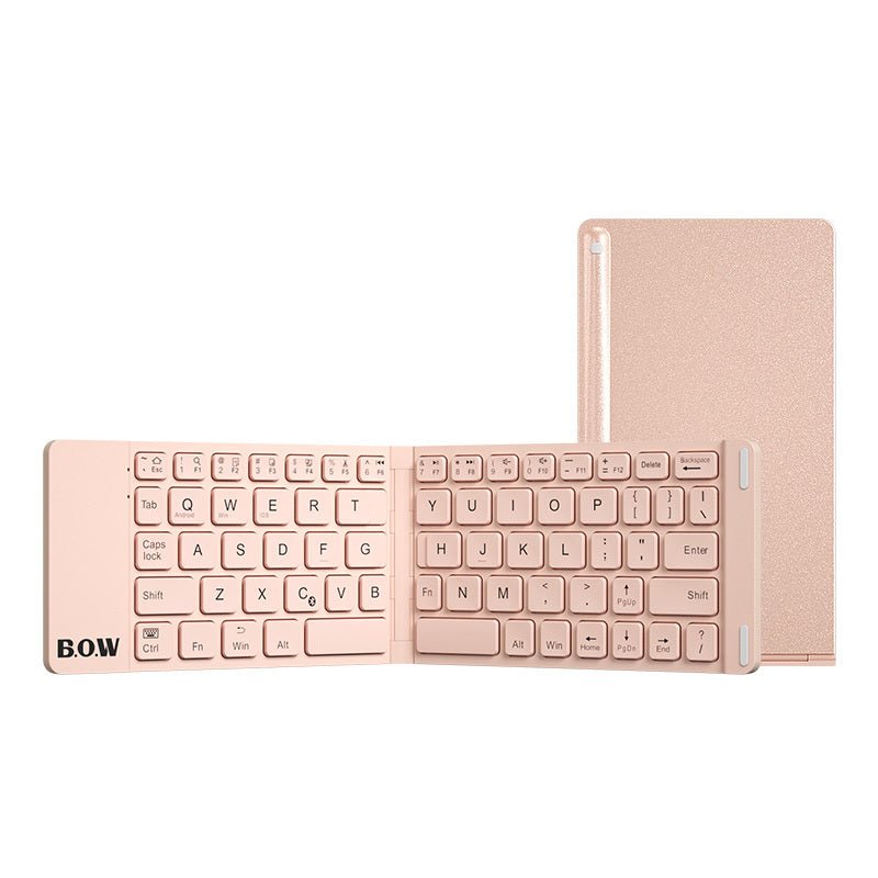 Arc Hangshi Bluetooth Pliable Clavier Et Souris Sans Fil Muet - Ivory Deals Market