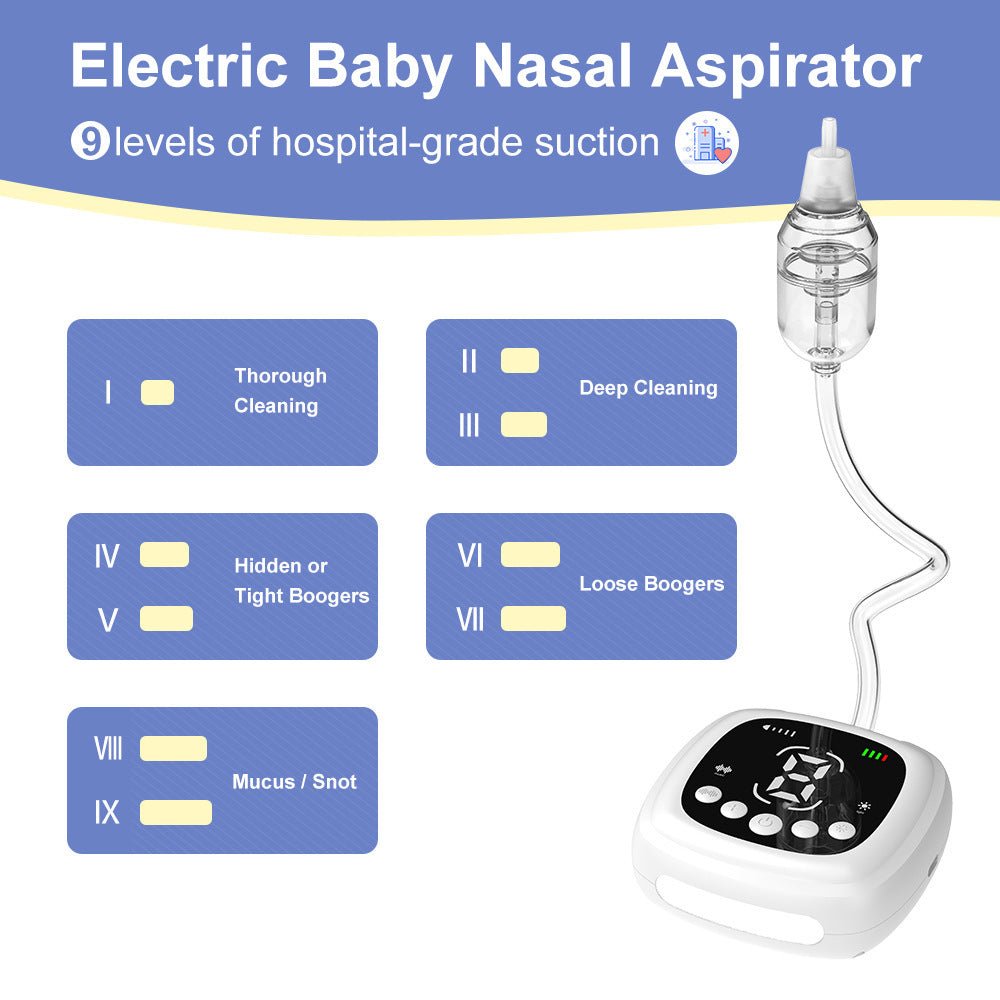 Aspirateur nasal électrique pour bébé, produits pour nettoyer les cavités nasales - Ivory Deals Market