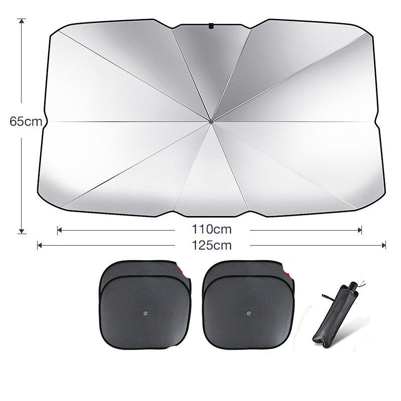 Parasol de protection UV pour pare-brise de voiture pliable, isolant thermique, couverture de fenêtre avant automatique, accessoire d'été pour l'intérieur