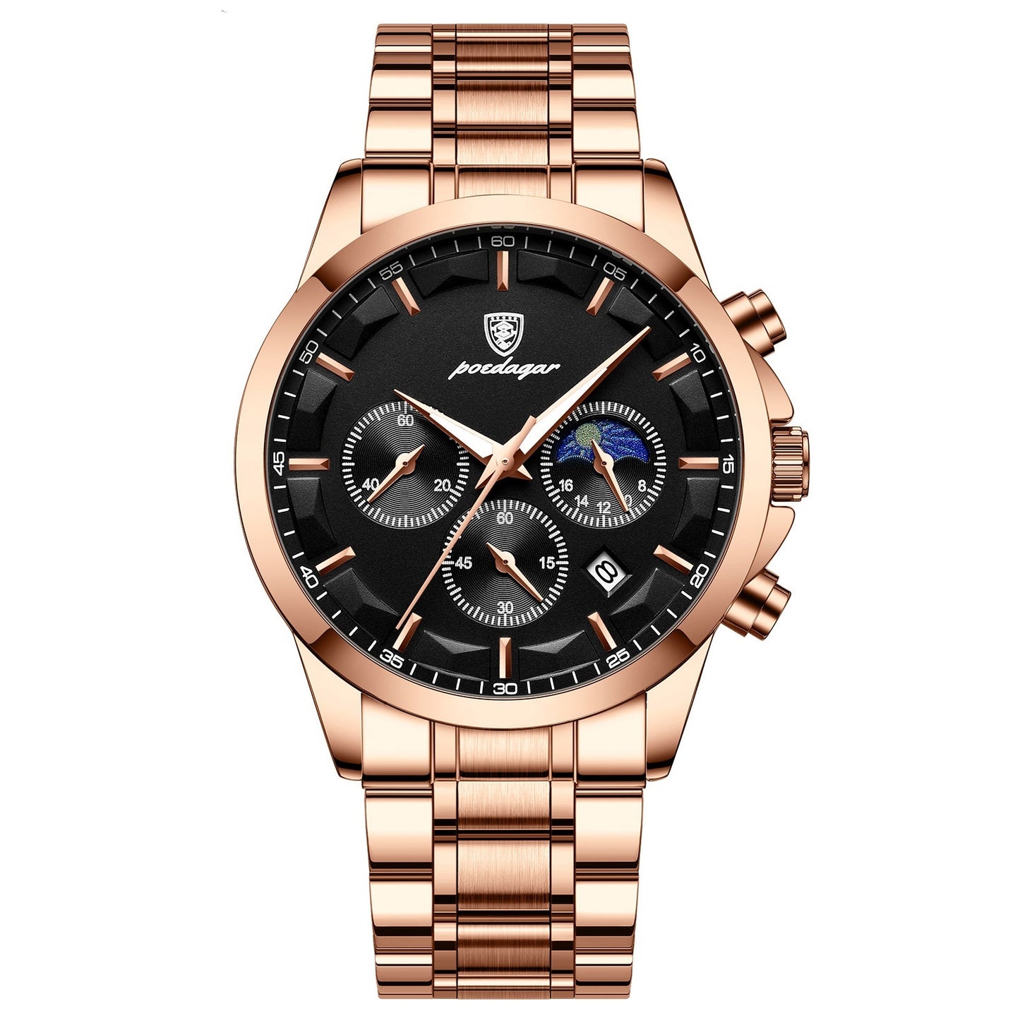 Montres de sport pour hommes, montre quartz multifonction étanche.