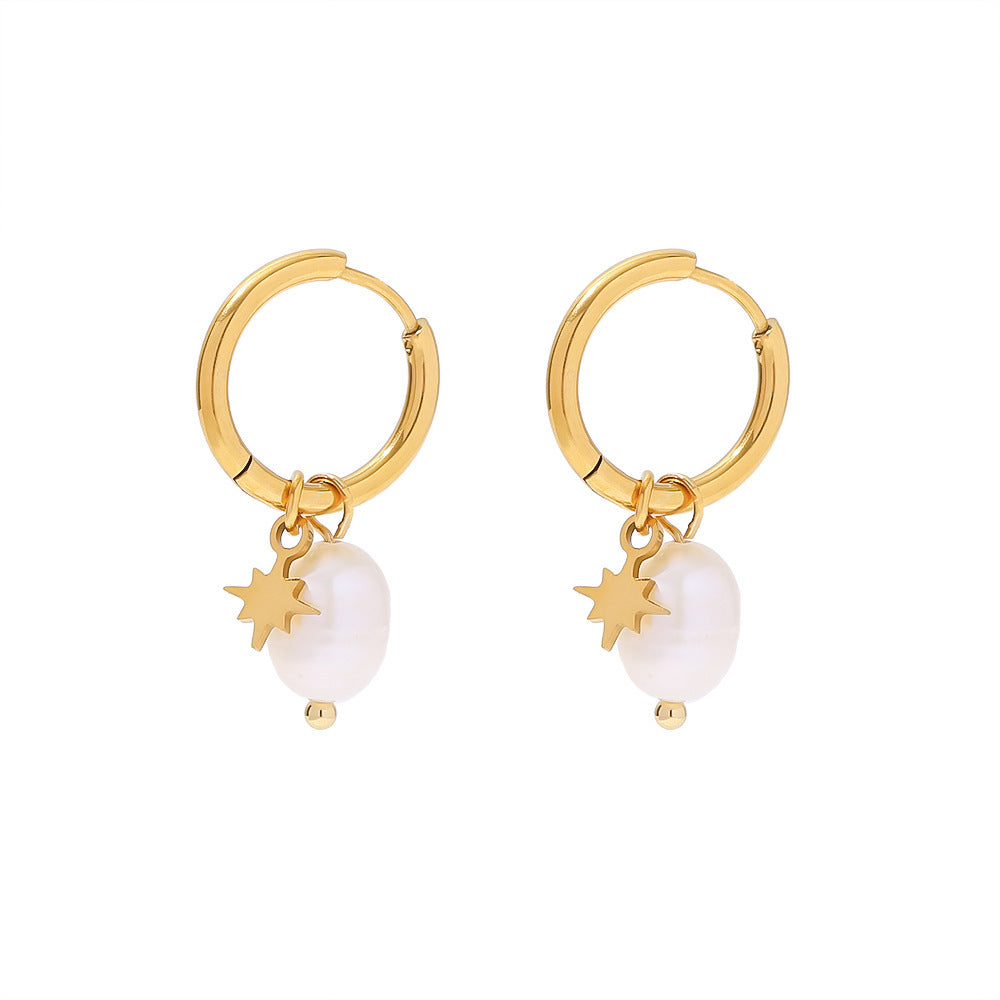 Perle d'eau douce XINGX boucles d'oreilles pour les femmes - Ivory Deals Market