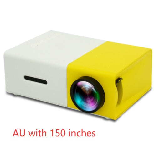 Projecteur portable 3D HD à domicile avec haut-parleur HDMI et port USB, mini projecteur YG300