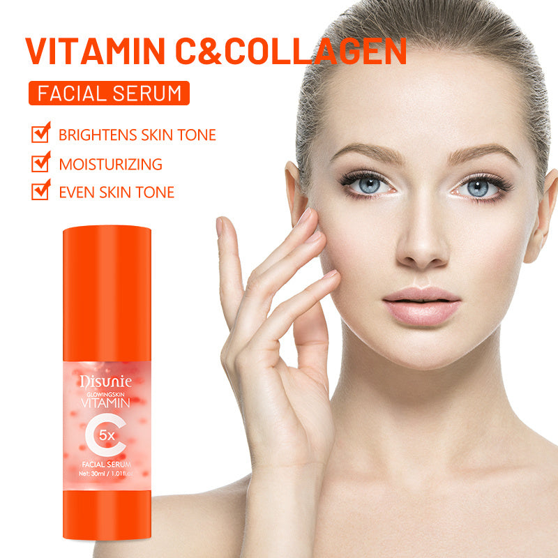 Vit C Visage Sérum Visage Blanchissant Acide Hyaluronique Collagène Vitamine C Spot Foncé Correcteur Anti-Vieillissement Sérums Pour Visage