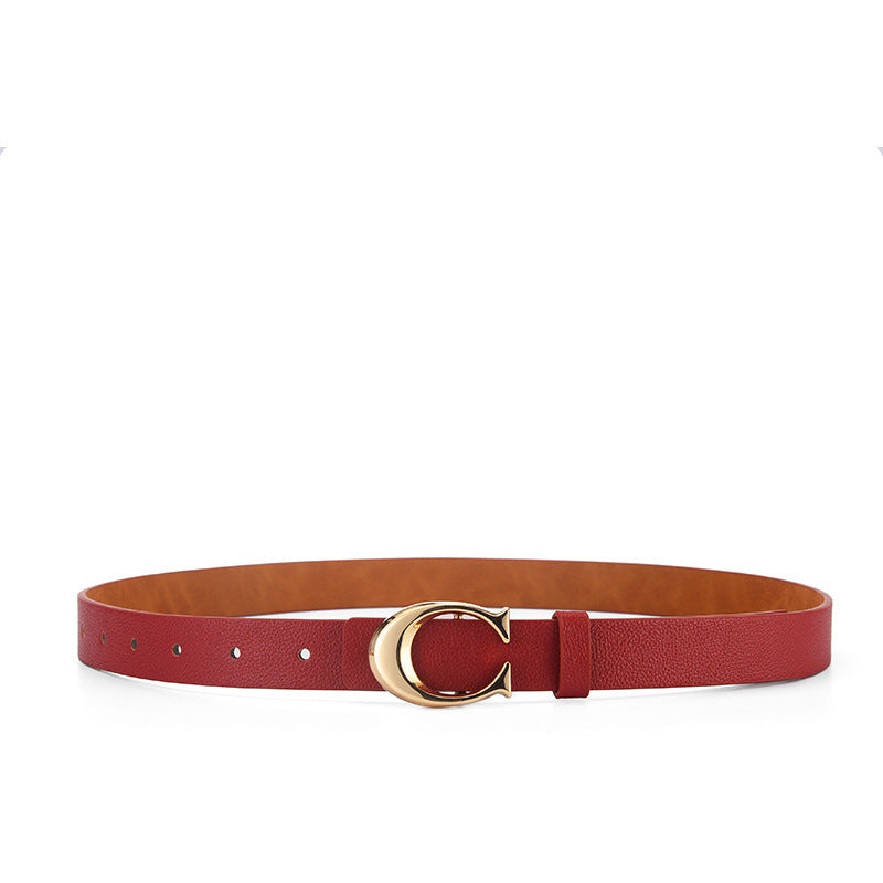 Ceinture fine pour femme, ajustée et élégante, assortie à toutes les tenues.