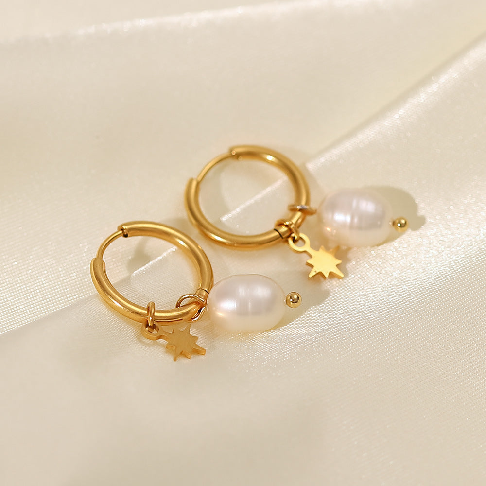 Perle d'eau douce XINGX boucles d'oreilles pour les femmes - Ivory Deals Market