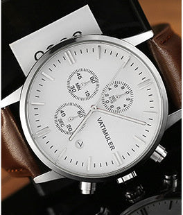 Montre pour hommes multifonction style coréen d'affaires en quartz