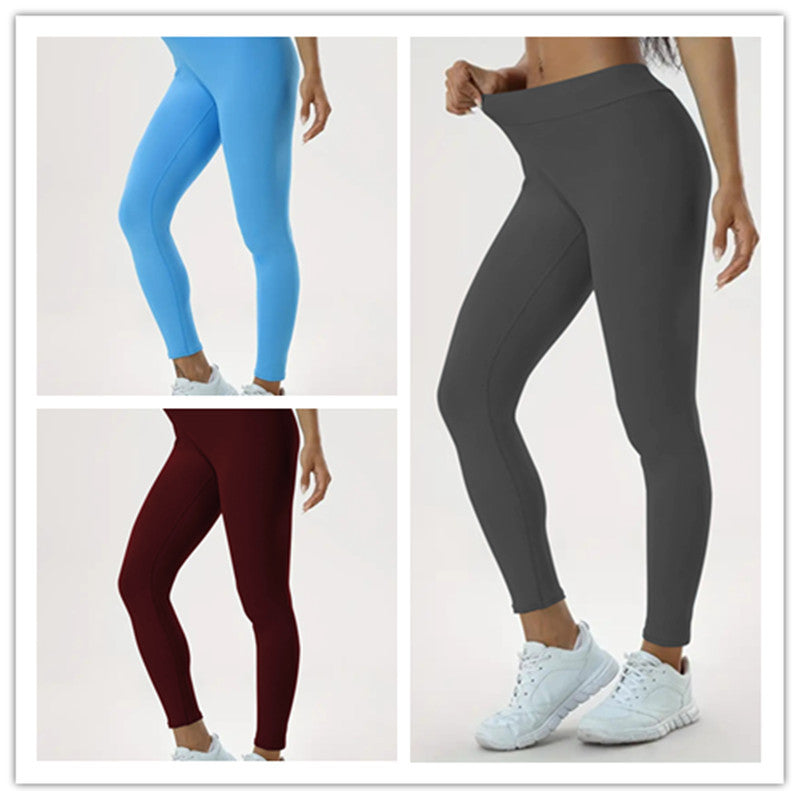 Pantalon de yoga pour femmes à taille haute, serré et élastique, pour la remise en forme.