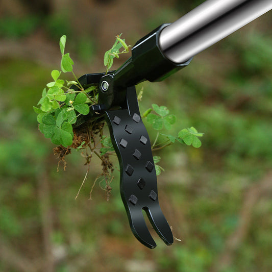 Outil d'arrachage debout des mauvaises herbes.