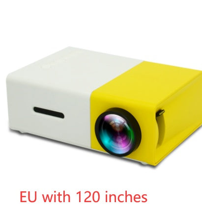 Projecteur portable 3D HD à domicile avec haut-parleur HDMI et port USB, mini projecteur YG300