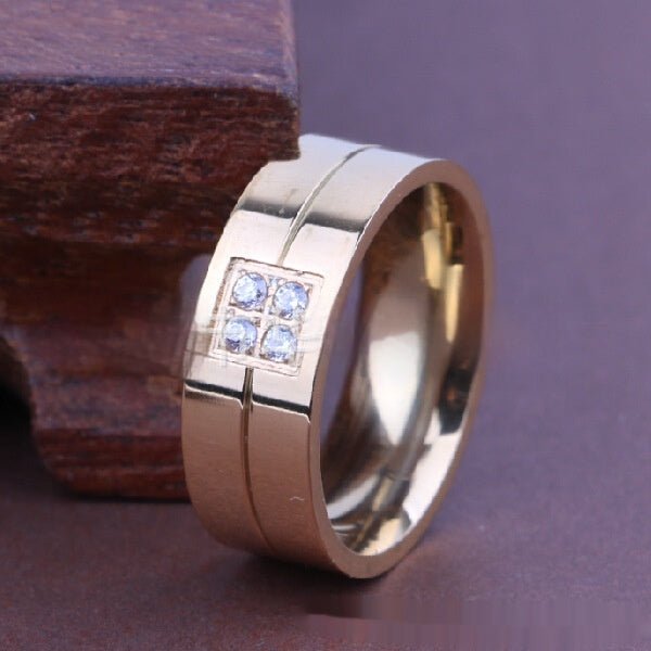 Bague en or 18 carats pour hommes européens et américains - Ivory Deals Market