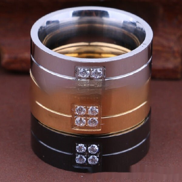 Bague en or 18 carats pour hommes européens et américains - Ivory Deals Market