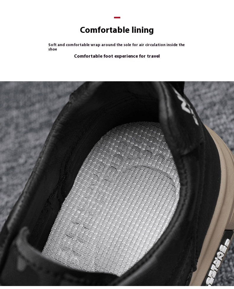 Baskets toutes assorties pour les sports de loisirs quotidiens, chaussures de travail noires décontractées - Ivory Deals Market