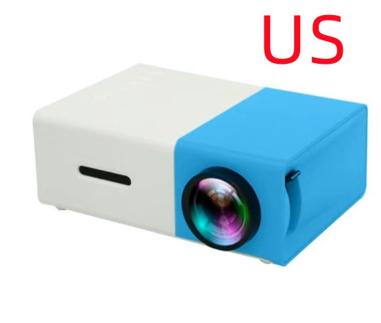 Projecteur portable 3D HD à domicile avec haut-parleur HDMI et port USB, mini projecteur YG300