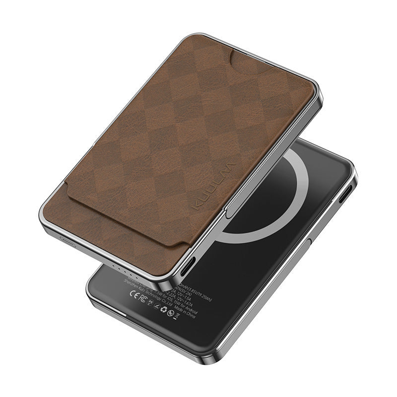 Porte-cartes magnétique pour batterie externe pour téléphone portable