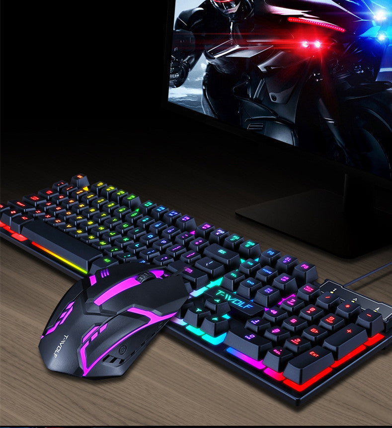 Suspendu Gaming Manipulateur Sentir Ordinateur USB Clavier Et Souris