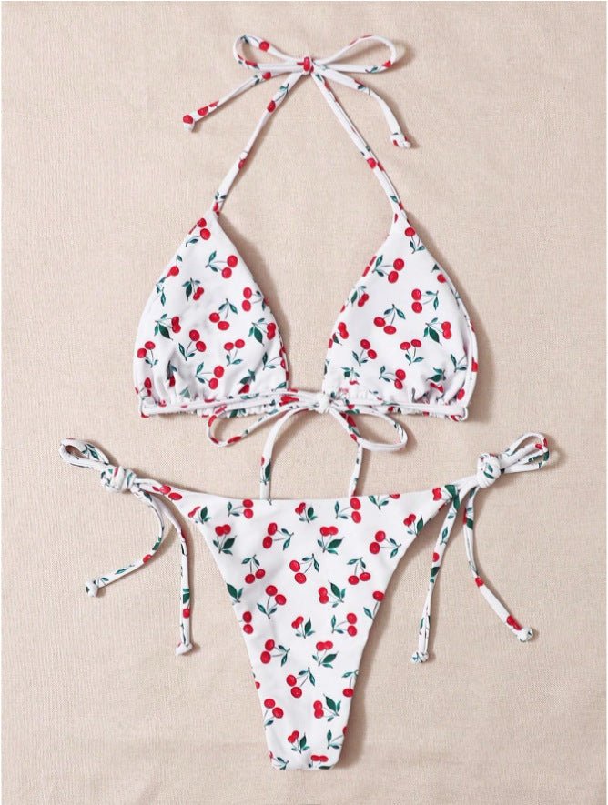 Bikini Split Halter de vacances - Ivory Deals Market