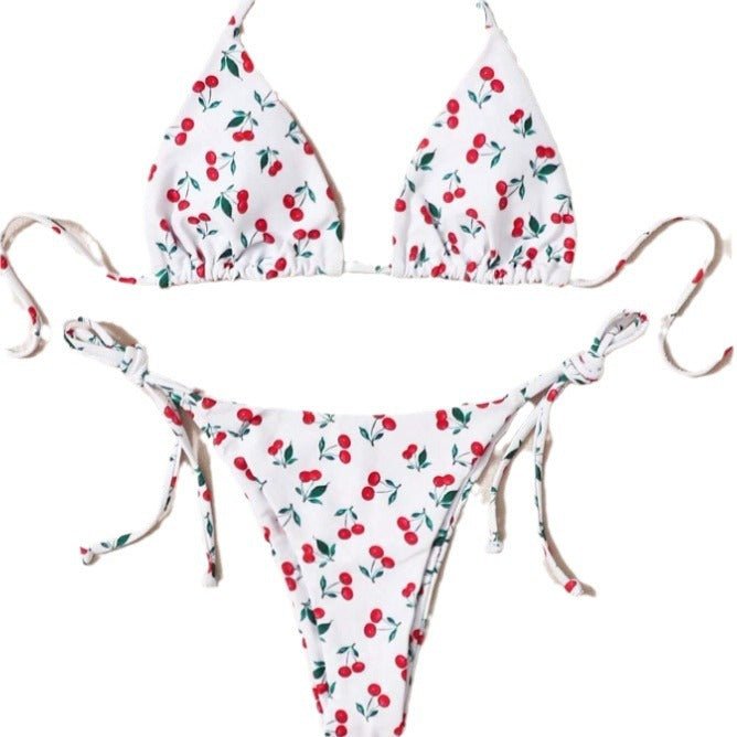 Bikini Split Halter de vacances - Ivory Deals Market