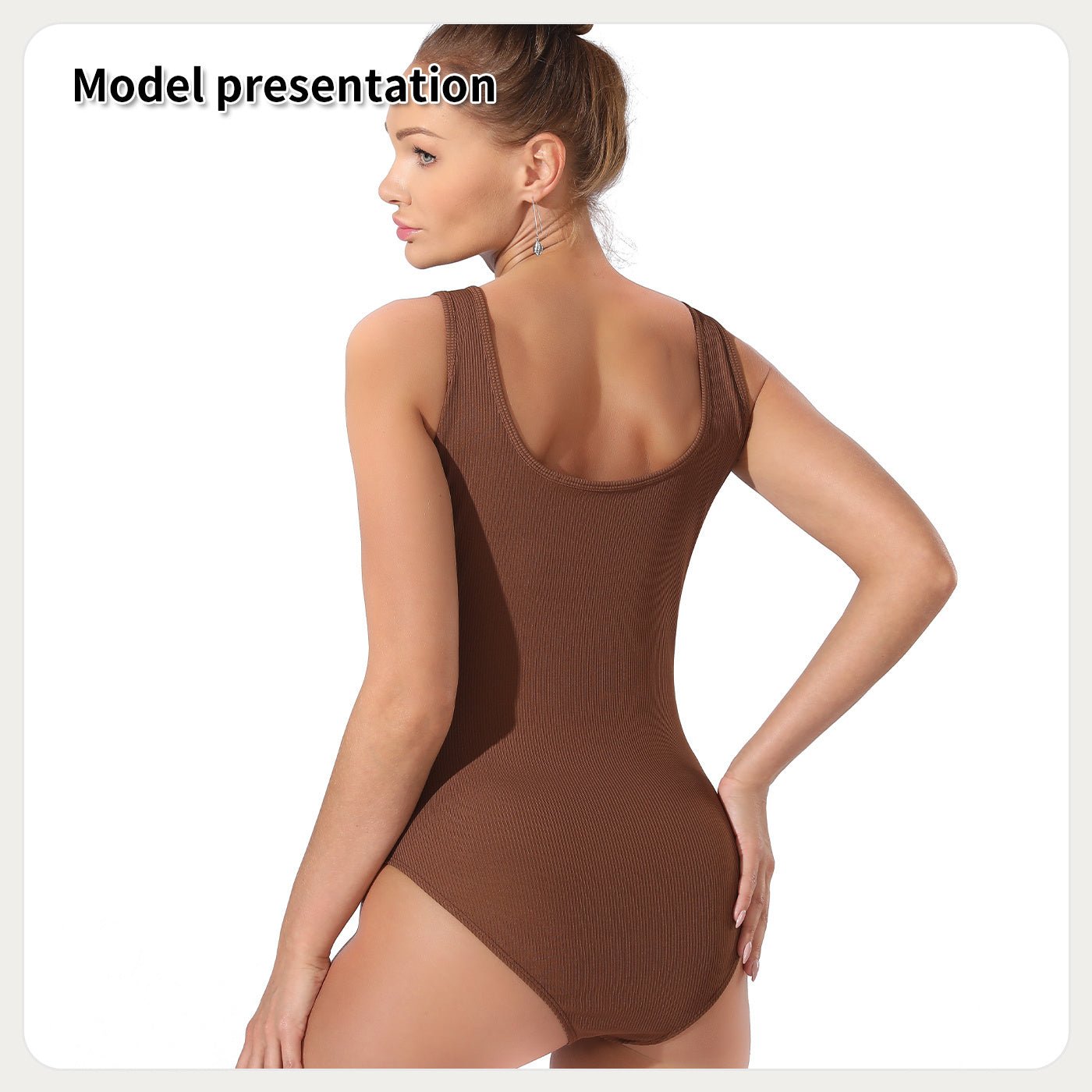 Body à couleur unie simple pour la mode féminine - Ivory Deals Market