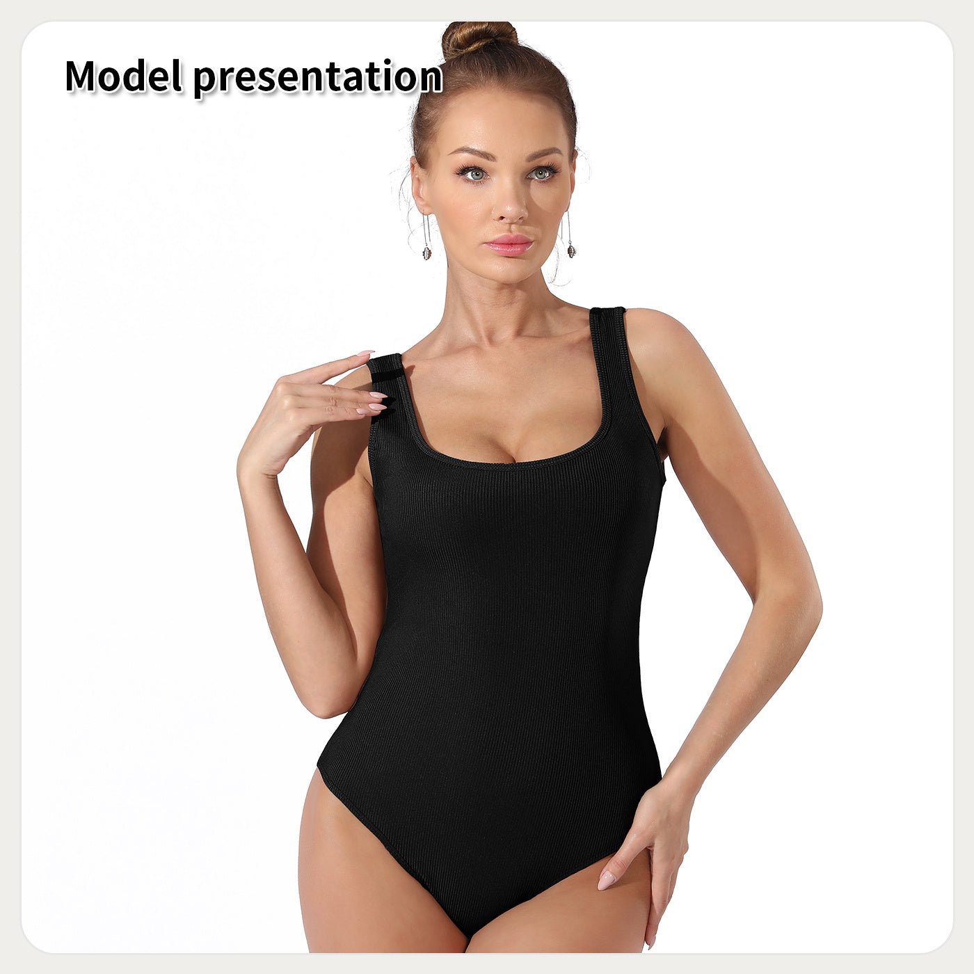 Body à couleur unie simple pour la mode féminine - Ivory Deals Market