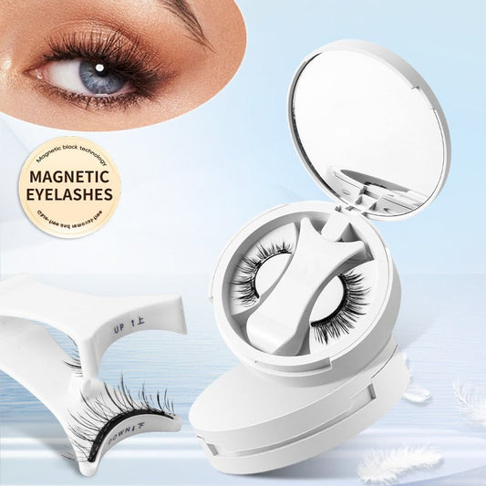 Boîte de rangement intégrée pour cils magnétiques sans colle, outils de maquillage naturel avec applicateur - Ivory Deals Market