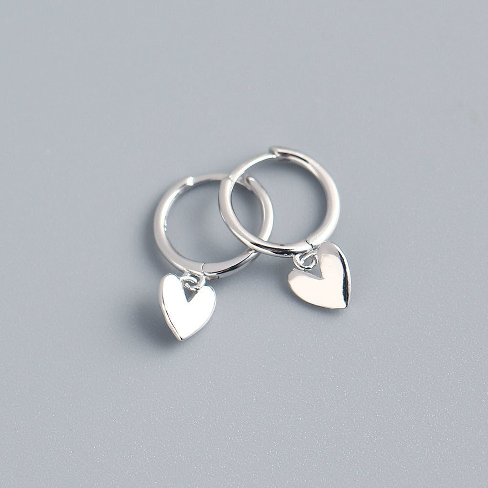 Boucles d'oreilles en forme de cœur en bijoux de qualité supérieure. - Ivory Deals Market